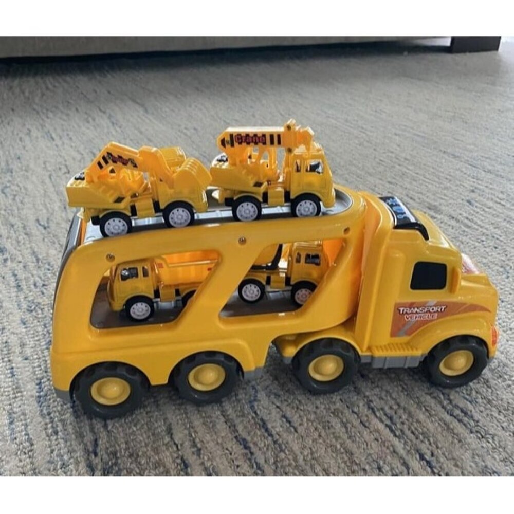 New Construction Truck Toddler Toys Car: Toys for 3 4 Year Old Boy 5 in 1 Carrie